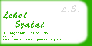 lehel szalai business card